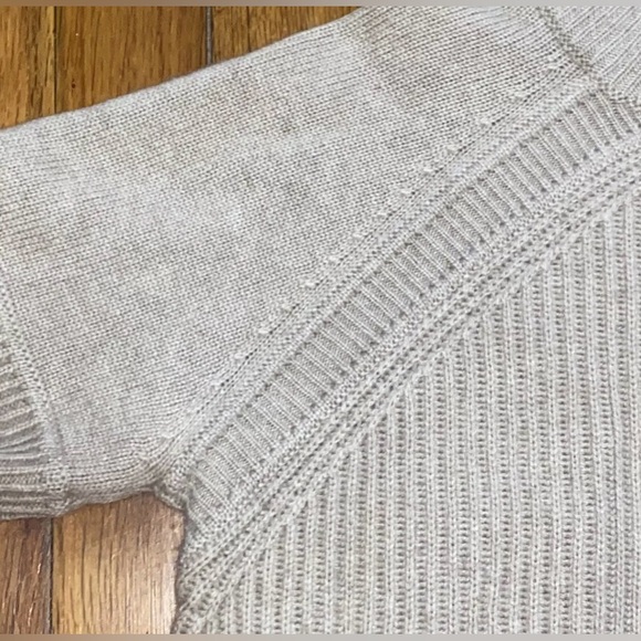 Lochleven 100% Cashmere Oatmeal Robbed Crewneck Sweater Jumper Shirt Top Size S - Picture 3 of 8